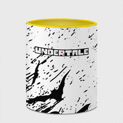 Кружка 3D UNDERTALE Летучие мыши, цвет: 3D-белый + желтый — фото 2