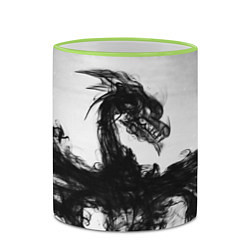 Кружка 3D SMOKE DRAGON JAPAN, цвет: 3D-светло-зеленый кант — фото 2