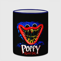 Кружка 3D Poppy Playtime: Huggy, цвет: 3D-синий кант — фото 2