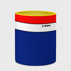 Кружка 3D В стиле 90х FIRM, цвет: 3D-белый + желтый — фото 2