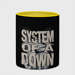 Кружка 3D System of a Down, цвет: 3D-белый + желтый — фото 2