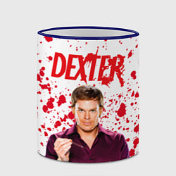 Кружка 3D Декстер Dexter, цвет: 3D-синий кант — фото 2