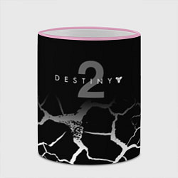 Кружка 3D Destiny Трещины по всюду, цвет: 3D-розовый кант — фото 2