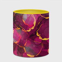 Кружка 3D Малиновое вино, цвет: 3D-белый + желтый — фото 2