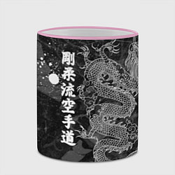 Кружка 3D Токийский Дракон Иероглифы Dragon Japan, цвет: 3D-розовый кант — фото 2