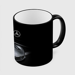 Кружка 3D Mercedes-Benz motorsport black, цвет: 3D-черный кант