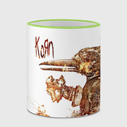 Кружка 3D Untitled - Korn, цвет: 3D-светло-зеленый кант — фото 2