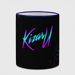 Кружка 3D КИЗАРУ НЕОН ЛОГО KIZARU NEON, цвет: 3D-синий кант — фото 2