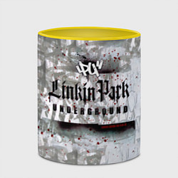 Кружка 3D LP Underground 3 0 - Linkin Park, цвет: 3D-белый + желтый — фото 2