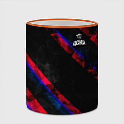 Кружка 3D ЦСКА Dark Theme, цвет: 3D-оранжевый кант — фото 2
