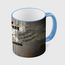 Кружка 3D Hybrid Theory Live Around The World - Linkin Park, цвет: 3D-небесно-голубой кант