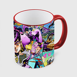 Кружка 3D JoJos Bizarre Adventure: Josuke, цвет: 3D-красный кант