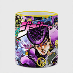 Кружка 3D JoJos Bizarre Adventure: Josuke, цвет: 3D-желтый кант — фото 2