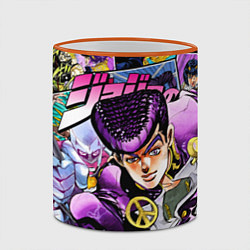 Кружка 3D JoJos Bizarre Adventure: Josuke, цвет: 3D-оранжевый кант — фото 2