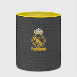 Кружка 3D Real Madrid graphite theme, цвет: 3D-белый + желтый — фото 2