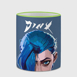 Кружка 3D Jinx Arcane, цвет: 3D-светло-зеленый кант — фото 2
