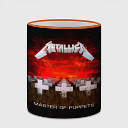 Кружка 3D Master of Puppets - Metallica, цвет: 3D-оранжевый кант — фото 2
