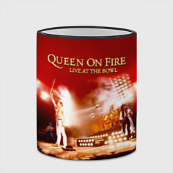 Кружка 3D Queen on Fire - Live at the Bowl, цвет: 3D-черный кант — фото 2