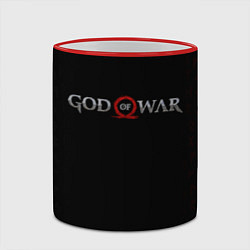 Кружка 3D GOD OF WAR LOGO, РУНЫ, цвет: 3D-красный кант — фото 2