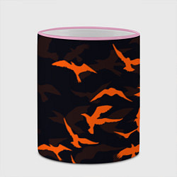 Кружка 3D Стая Воронов, цвет: 3D-розовый кант — фото 2