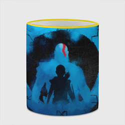 Кружка 3D БОГ ВОЙНЫ РАГНАРЁК GOD OF WAR, цвет: 3D-желтый кант — фото 2