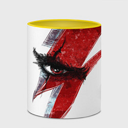 Кружка 3D ГЛАЗ КРАТОСА, БОГ ВОЙНЫ GOD OF WAR, цвет: 3D-белый + желтый — фото 2