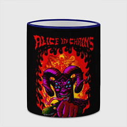 Кружка 3D Alice in chains Demon, цвет: 3D-синий кант — фото 2