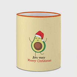 Кружка 3D Avo Merry Christmas, цвет: 3D-оранжевый кант — фото 2