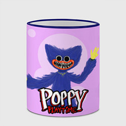 Кружка 3D POPPY PLAYTIME ИГРА ПОППИ ПЛЕЙТАЙМ ХАГГИ ВАГГИ, цвет: 3D-синий кант — фото 2