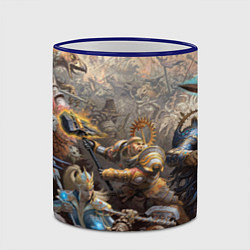 Кружка 3D Битва Рыцарского ордена Империи, цвет: 3D-синий кант — фото 2