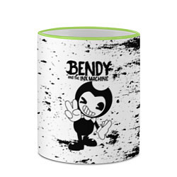 Кружка 3D Bendy and the ink machine - Black & White, цвет: 3D-светло-зеленый кант — фото 2