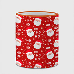 Кружка 3D САНТА КЛАУС НОВЫЙ ГОД, цвет: 3D-оранжевый кант — фото 2