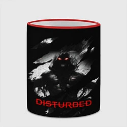 Кружка 3D DISTURBED THE GUY ЛИЦО ДЕМОНА, цвет: 3D-красный кант — фото 2