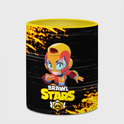 Кружка 3D BRAWL STARS MAX НЕОНОВЫЕ ШТРИХИ, цвет: 3D-белый + желтый — фото 2