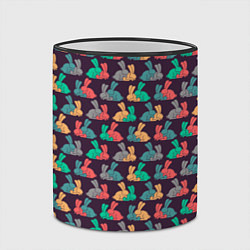 Кружка 3D Кролики 18, цвет: 3D-черный кант — фото 2