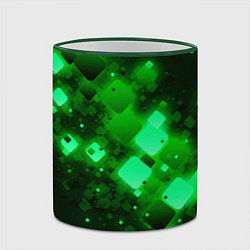 Кружка 3D Изумрудный поток, цвет: 3D-зеленый кант — фото 2