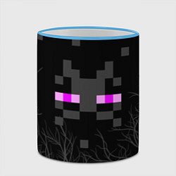 Кружка 3D ЭНДЕРМЕН МАЙНКРАФТ MINECRAFT, цвет: 3D-небесно-голубой кант — фото 2