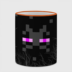 Кружка 3D ЭНДЕРМЕН МАЙНКРАФТ MINECRAFT, цвет: 3D-оранжевый кант — фото 2