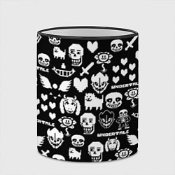 Кружка 3D UNDERTALE PATTERN БЕЛЫЙ, цвет: 3D-черный кант — фото 2