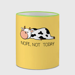 Кружка 3D Nope, not today, цвет: 3D-светло-зеленый кант — фото 2