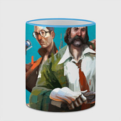 Кружка 3D Детективы в деле, цвет: 3D-небесно-голубой кант — фото 2