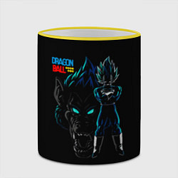 Кружка 3D Dragon Ball Z Dark, цвет: 3D-желтый кант — фото 2