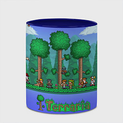 Кружка 3D Лесок из Террарии, цвет: 3D-белый + синий — фото 2
