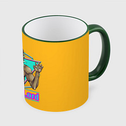 Кружка 3D Moon lord, цвет: 3D-зеленый кант