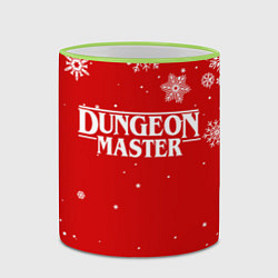 Кружка 3D ГАЧИМУЧИ DUNGEON MASTER НОВОГОДНИЙ, цвет: 3D-светло-зеленый кант — фото 2