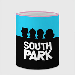 Кружка 3D Южный парк персонажи South Park, цвет: 3D-розовый кант — фото 2