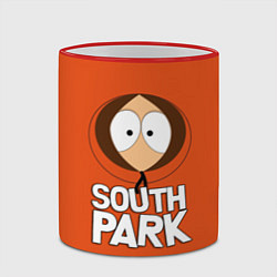 Кружка 3D Южный парк Кенни South Park, цвет: 3D-красный кант — фото 2