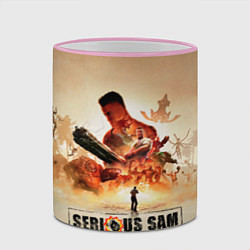 Кружка 3D Серьёзные Сэмы, цвет: 3D-розовый кант — фото 2