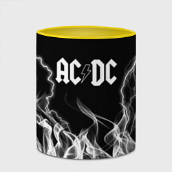 Кружка 3D ACDC Fire, цвет: 3D-белый + желтый — фото 2