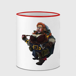 Кружка 3D Dwarf girl, цвет: 3D-красный кант — фото 2